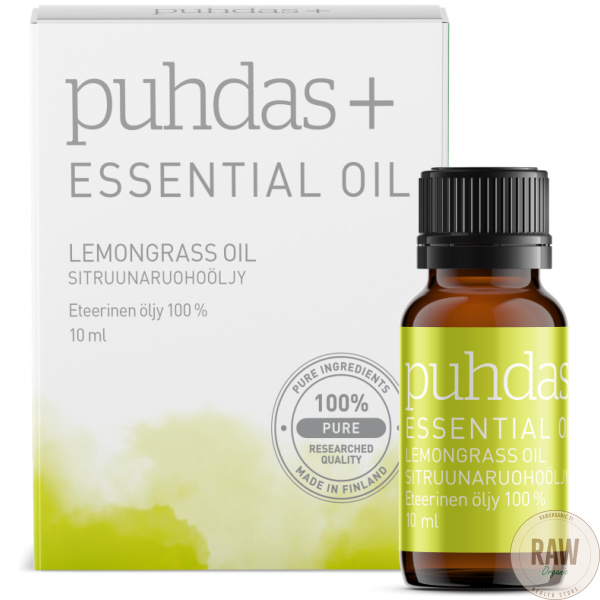Puhdas+ 100 % Premium essential oil, Lemongrass 10ml – kuva 2