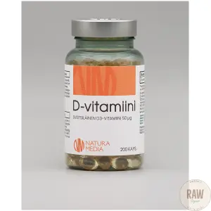 Natura Media D-vitamiini 50 ug 200 kaps.
