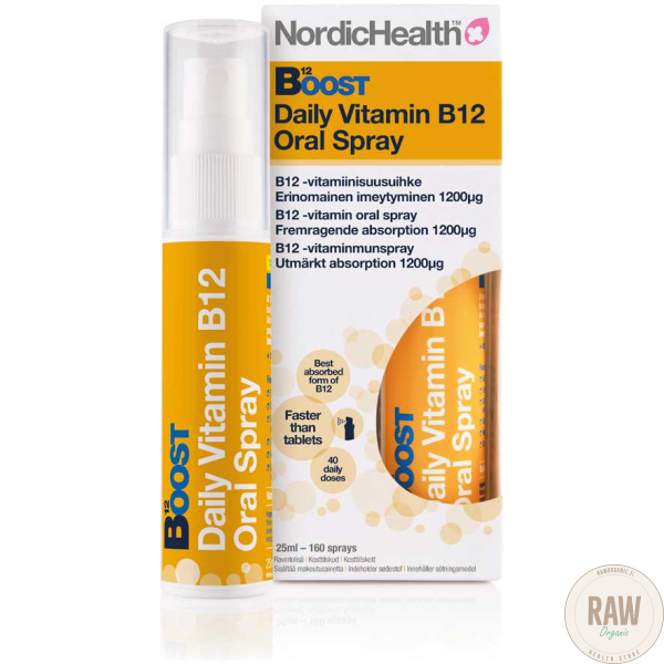 Nordic health B12 boost 192 suihkausta. – kuva 2