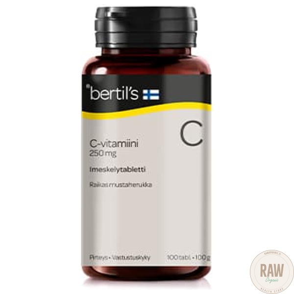 Bertils Imeskeltava C-Vitamiini raworganic.fi