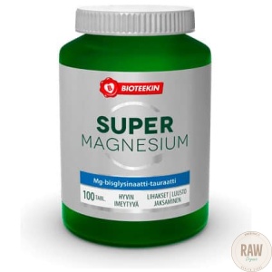 Bioteekin Super Magnesium 100tabl raworganic.fi