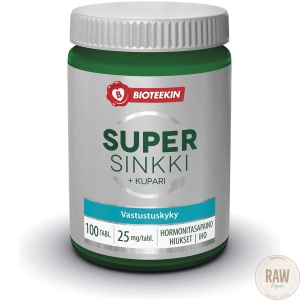 Bioteekin Super Sinkki+Kupari raworganic.fi