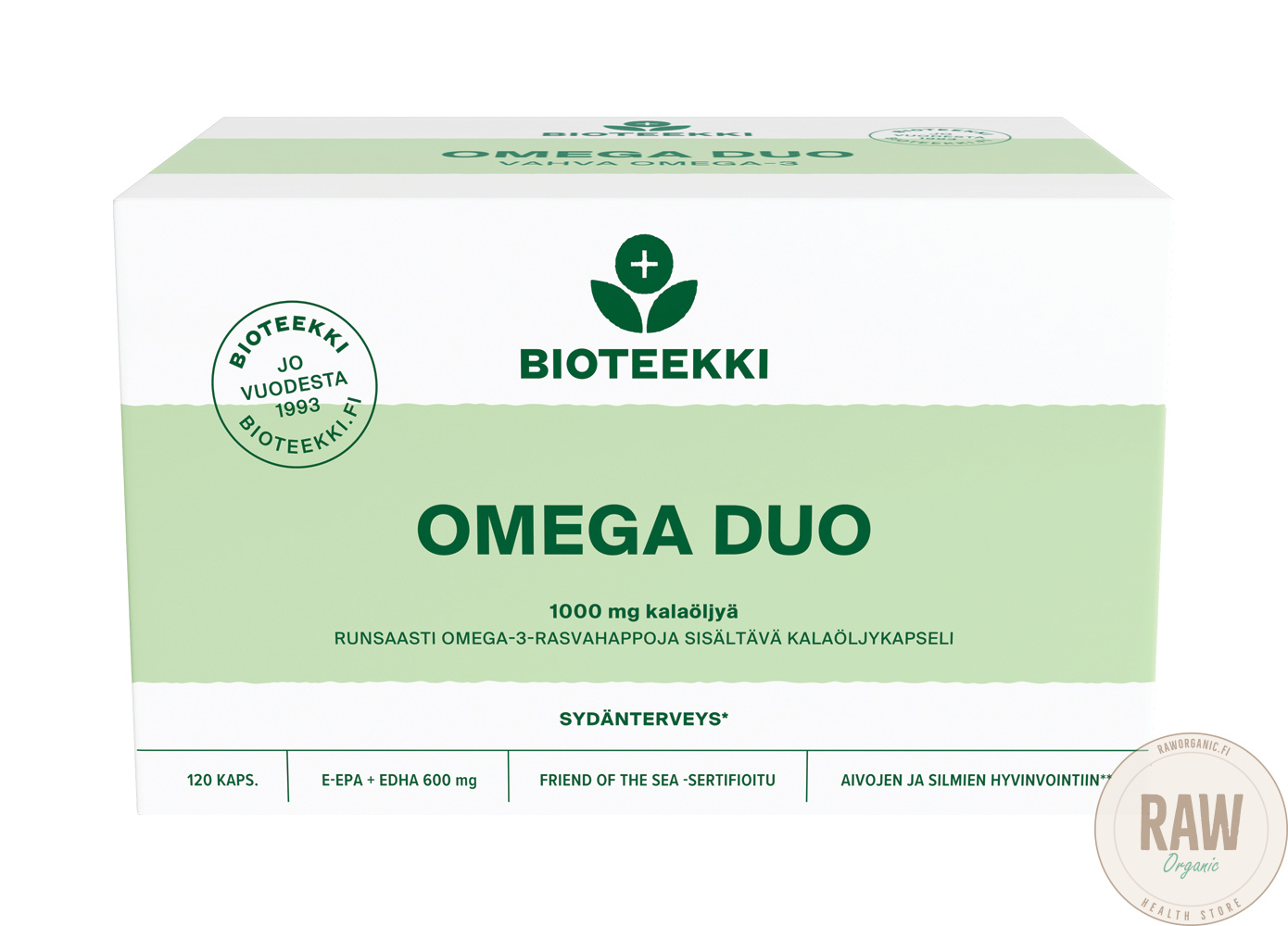 Bioteekki Omega Duo E-EPA + E-DHA 120kaps