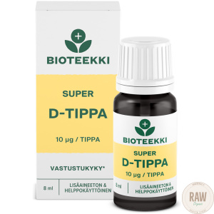 Bioteekki Super D-tippa 10ug 8ml