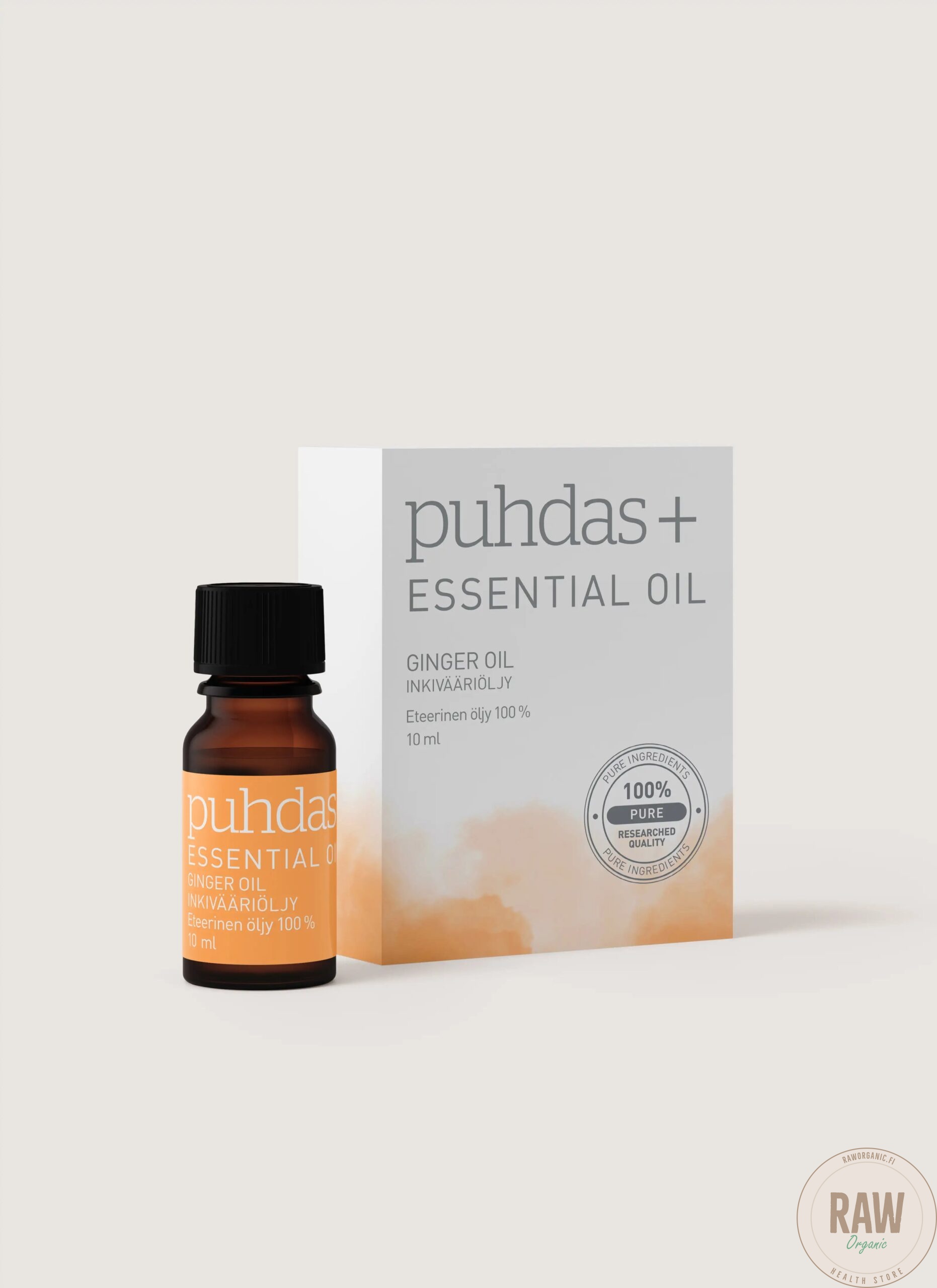 Puhdas+ 100 % Premium essential oil, Ginger (Inkivääriöljy) 10ml