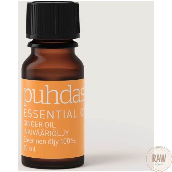 Puhdas+ 100 % Premium essential oil, Ginger (Inkivääriöljy) 10ml – kuva 2