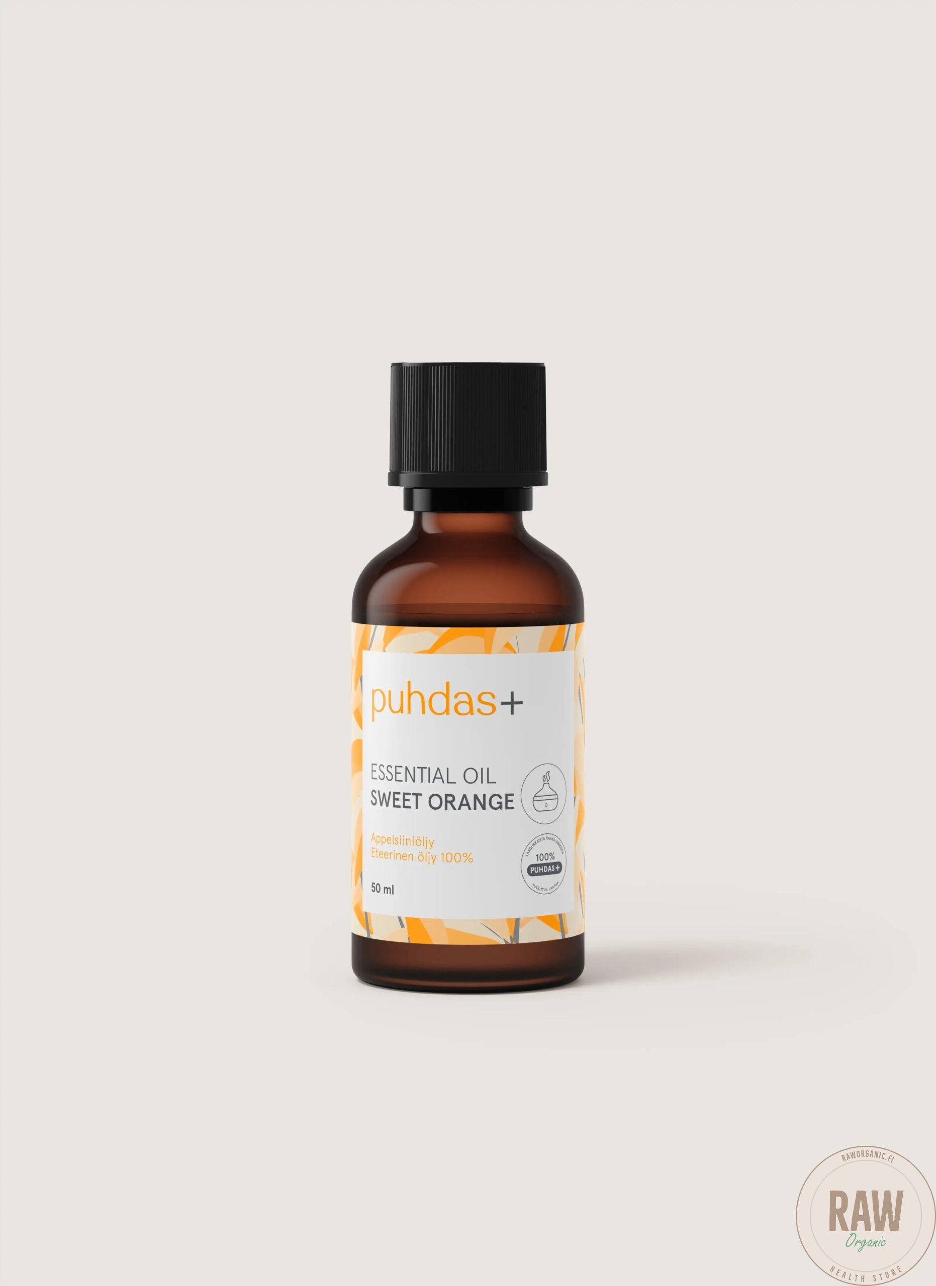Puhdas+ 100 % Premium essential oil, sweet orange 10ml