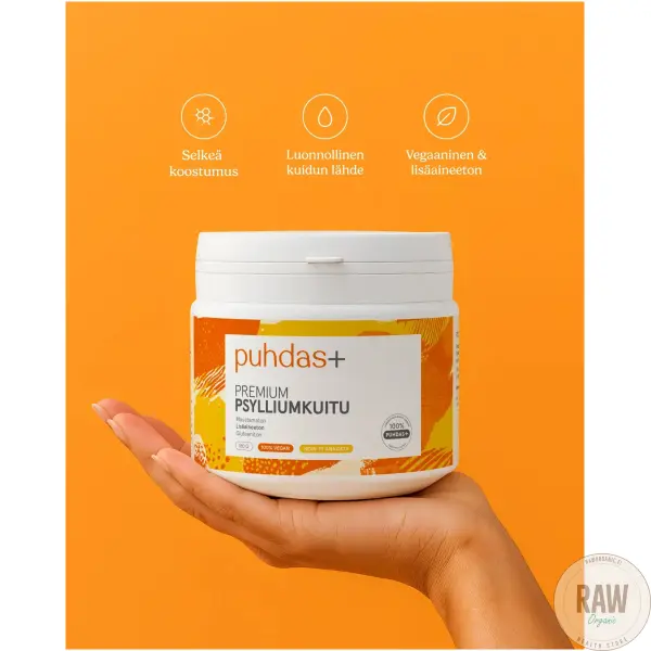 Puhdas+ Premium Psylliumkuitu 180g – kuva 2