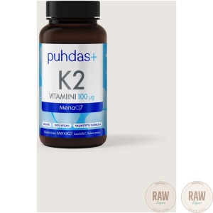Puhdas+ K2-vitamiini 100uq 60 kaps