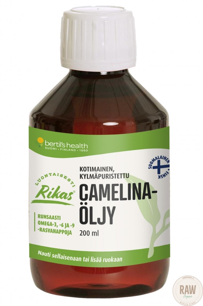 RikasCamelinaoljy200ml_6416227030159_3338a2ea4697ab97ed561f2c459e214d_1 Bertils Rikas Camelinaöljy 200ml