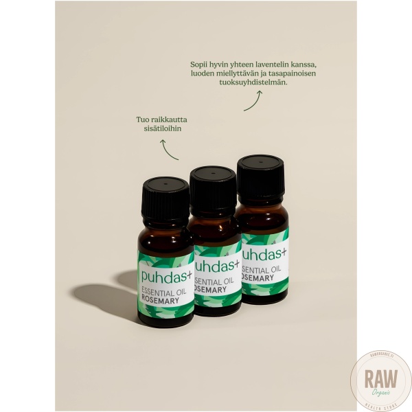Puhdas+ 100 % Premium essential oil, rosemary 10ml – kuva 5