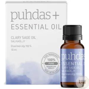 Puhdas+ 100 % Premium essential oil, clary sage (muskatellisalvia) 10ml