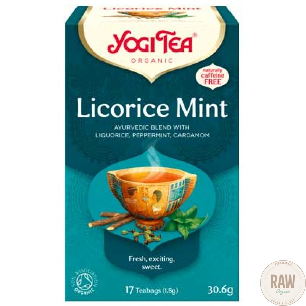 Yogi Tea Licorice Mint raworganic.fi