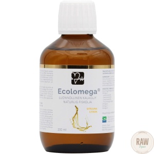 Ecolomega Sitruunan makuinen kalaöljy 200 ml