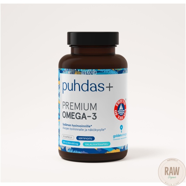 Puhdas+ Omega-3 EPA & DHA 600mg 90 kaps – kuva 2