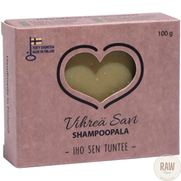 Catteco Shampoopala Vihreä Savi 100g – kuva 3