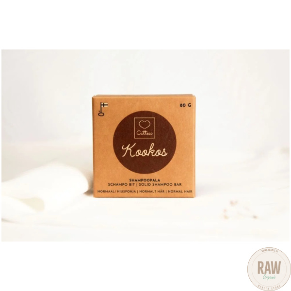 Catteco Shampoopala Kookos 80g – kuva 3