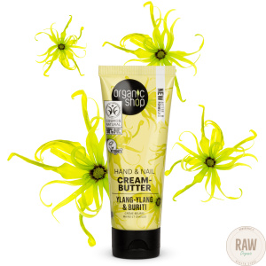 Organic shop Hand & Nail cream butter Ylang-Ylang & Buriti, 75ml