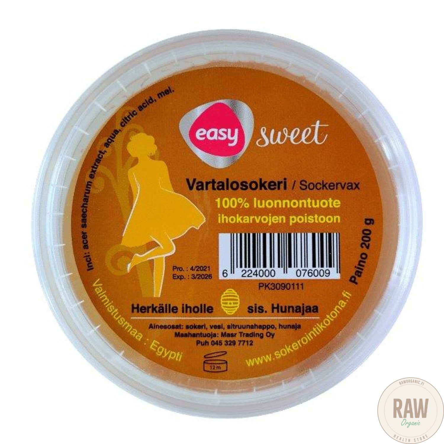 Easy Sweet vartalosokeri herkän ihon