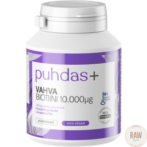 Puhdas+ Vahva Biotiini 60kaps raworganic.fi