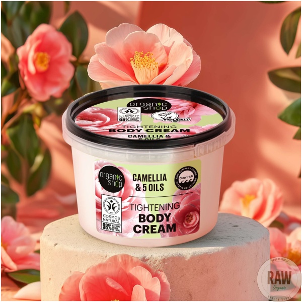 Organic Shop Camellia & 5 Oils Body Cream, 250ml – kuva 2