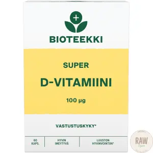 Bioteekki Super D-Vitamiini 100 mcg 60 kaps