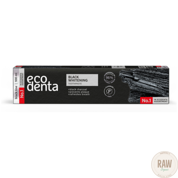 Ecodenta Black Whitening Hammastahnna 100ml – kuva 2