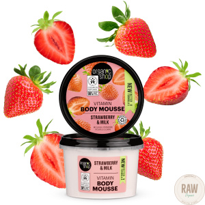 Organic Shop Strawberry & milk body mousse 250ml