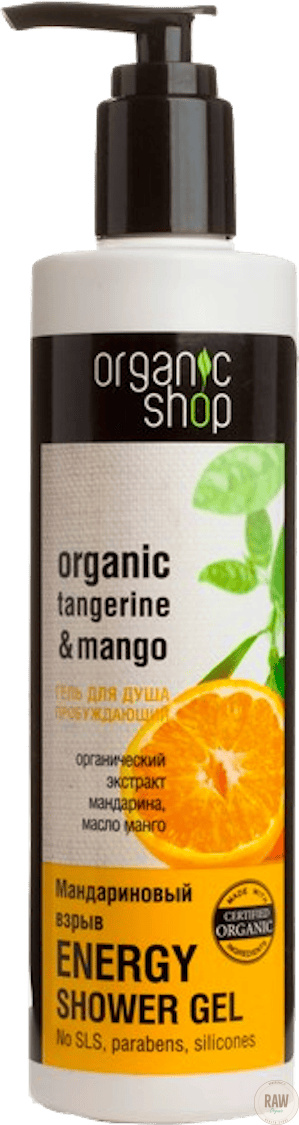 Organic shop Energisoiva Tangerine & Mango suihkugeeli 280 ml
