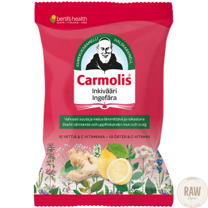 Carmolis Inkivääri kurkkukaramelli 75g
