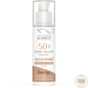 Alga Maris sävyttävä aurinkovoide kasvoille, beige, SPF50, 50ml