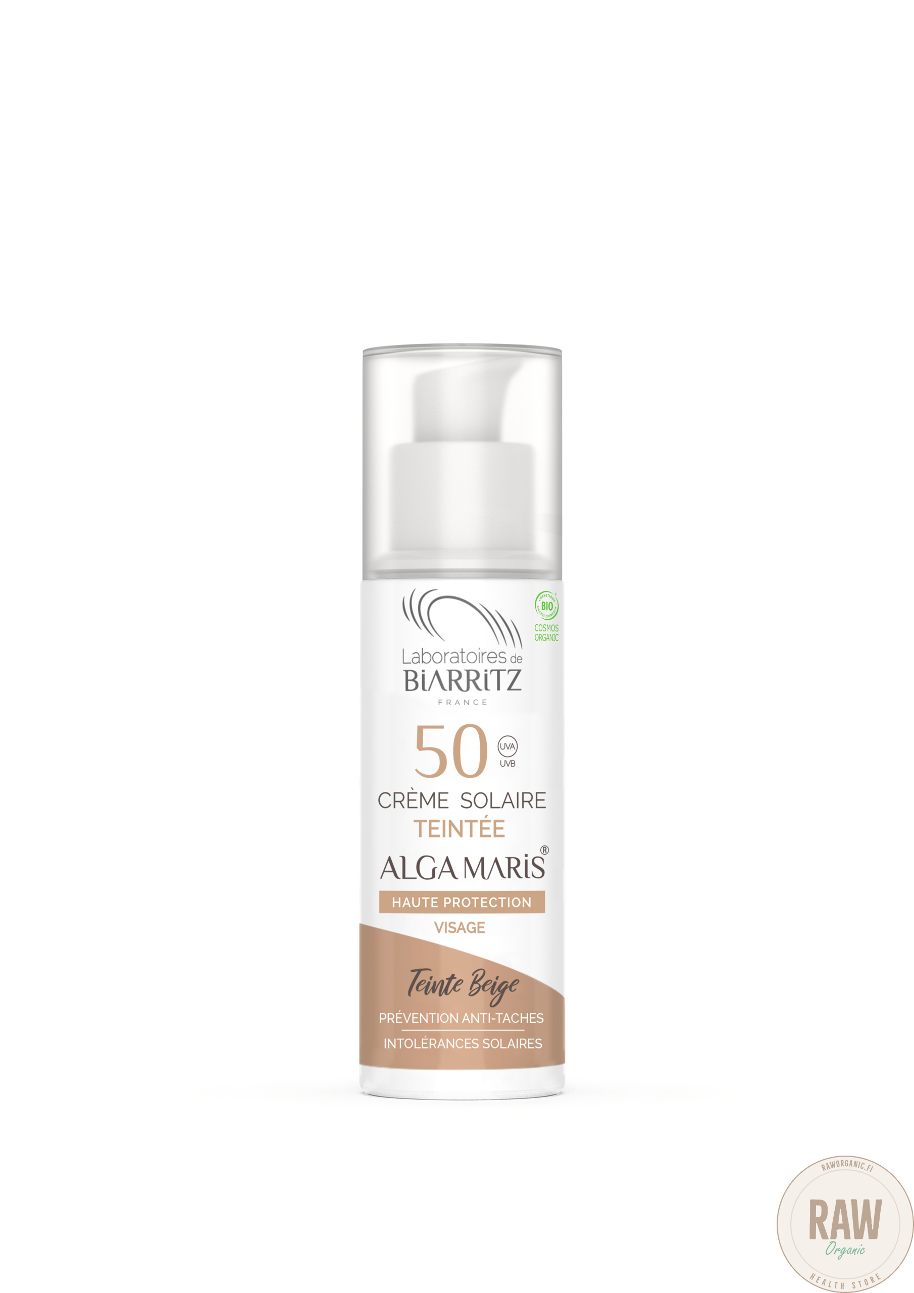 Alga Maris sävyttävä aurinkovoide kasvoille, beige, SPF50, 50ml