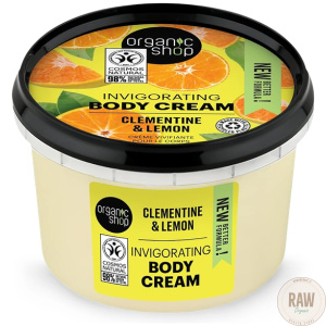 Organic Shop Invigorating Clementine & Lemon Body Cream 250 ml