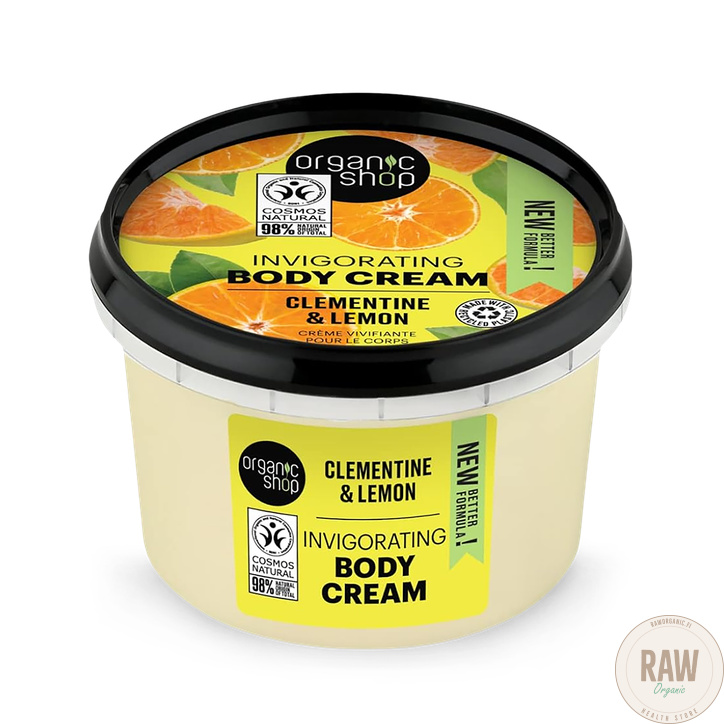 Organic Shop Invigorating Clementine & Lemon Body Cream 250 ml