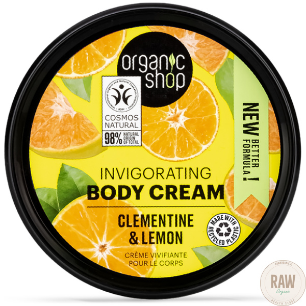 Organic Shop Invigorating Clementine & Lemon Body Cream 250 ml – kuva 2