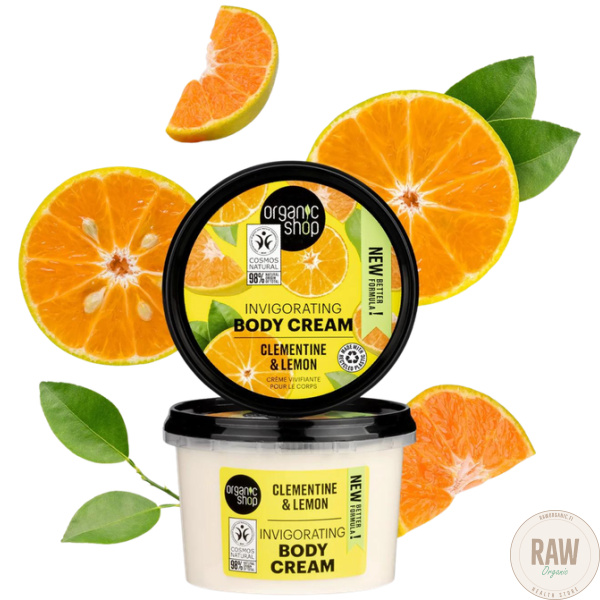 Organic Shop Invigorating Clementine & Lemon Body Cream 250 ml – kuva 4