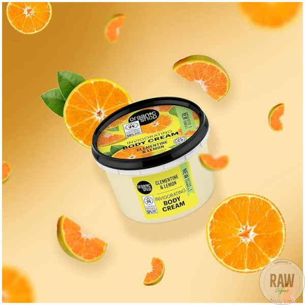 Organic Shop Invigorating Clementine & Lemon Body Cream 250 ml – kuva 5