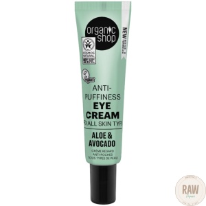 Organic Shop Anti-Puffiness Eye Cream Aloe & Avocado 30 ml