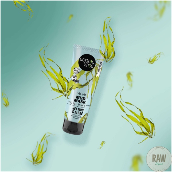 Organic Shop Facial Mud Mask Sea Mud & Algae 75 ml – kuva 2