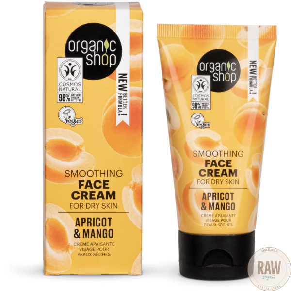 Organic Shop Smoothing Face Cream for Dry Skin Apricot & Mango 50 ml – kuva 2