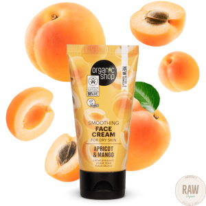Organic Shop Smoothing Face Cream for Dry Skin Apricot & Mango 50 ml