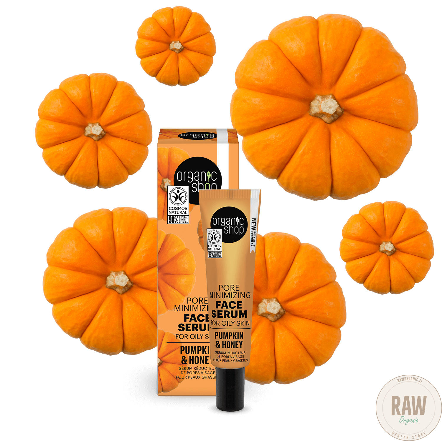 Organic Shop Pore Minimizing Face Serum for Oily Skin Pumpkin & Honey 30 ml