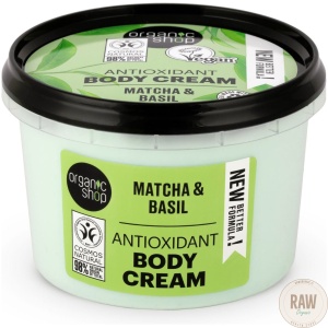 Organic Shop Antioxidant Body Cream Matcha & Basil 250 ml