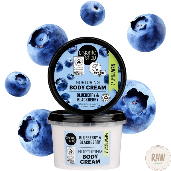 Organic Shop Nurturing Body Cream Blueberry & Blackberry 250 ml – kuva 3