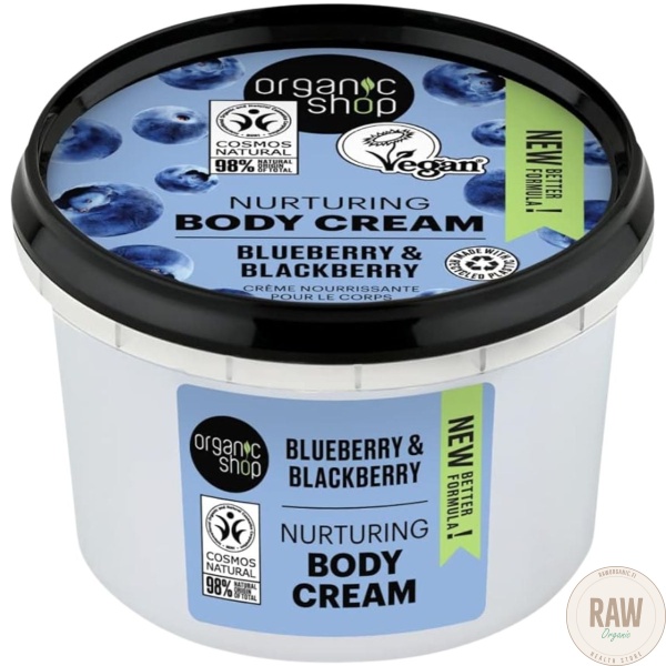 Organic Shop Nurturing Body Cream Blueberry & Blackberry 250 ml – kuva 2