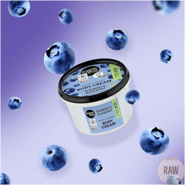 Organic Shop Nurturing Body Cream Blueberry & Blackberry 250 ml – kuva 7