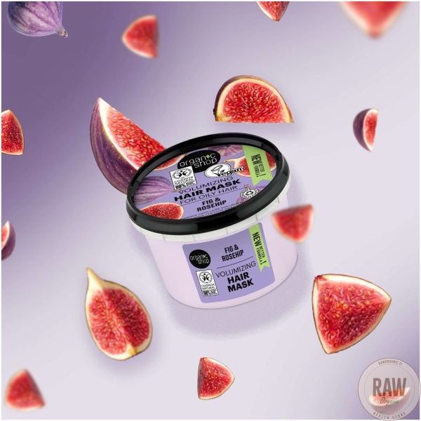 Organic Shop Volumizing Fig & Rosehip Hair Mask 250 ml – kuva 2