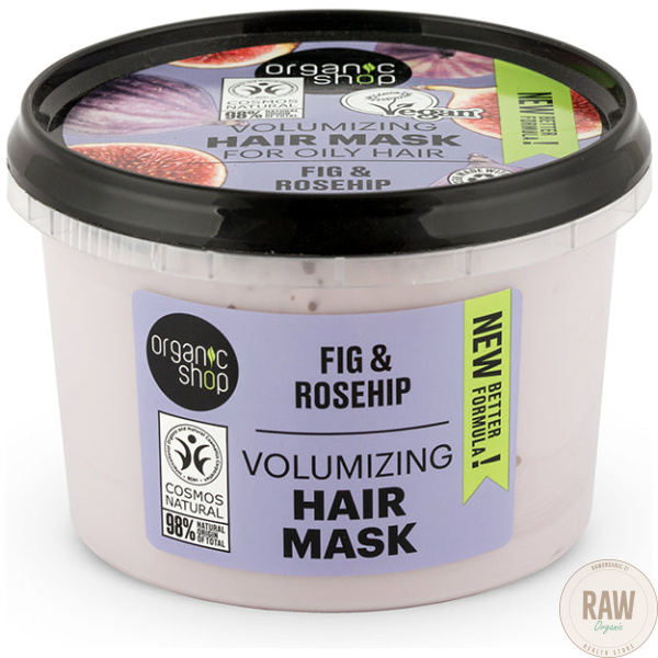 Organic Shop Volumizing Fig & Rosehip Hair Mask 250 ml – kuva 3