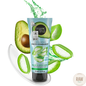 Organic Shop Exfoliating Face Gommage Aloe & Avocado 75 ml