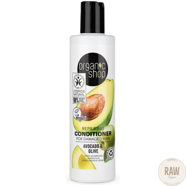 Organic Shop Repairing Conditioner For Damaged Hair Avocado & Olive 280 ml – kuva 2